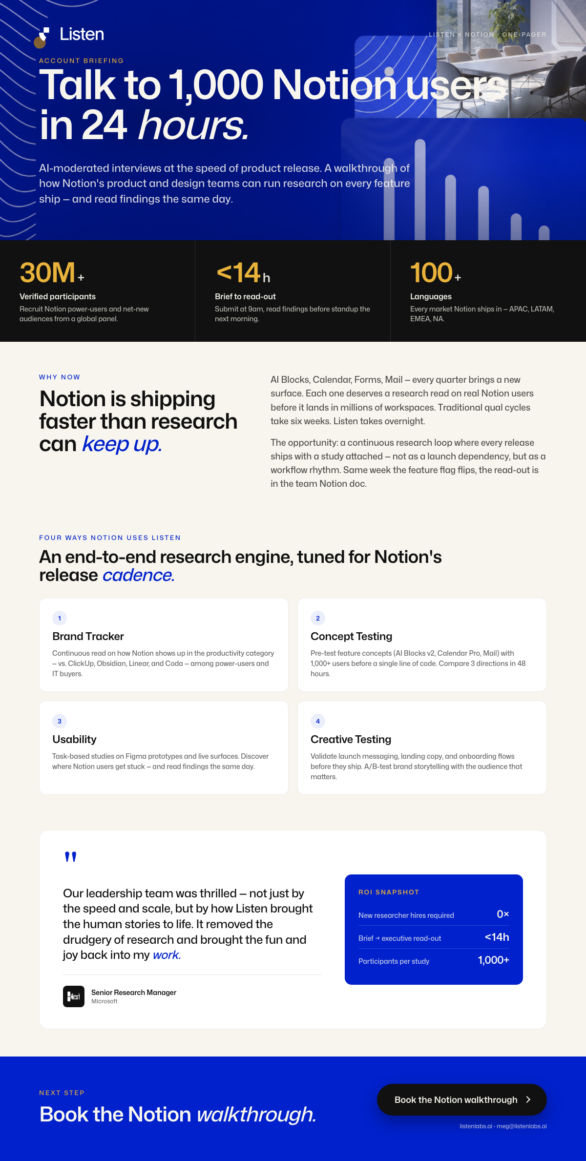 One-pager